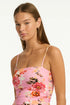 Sea Level Rosewood Tie Side Bandeau One Piece